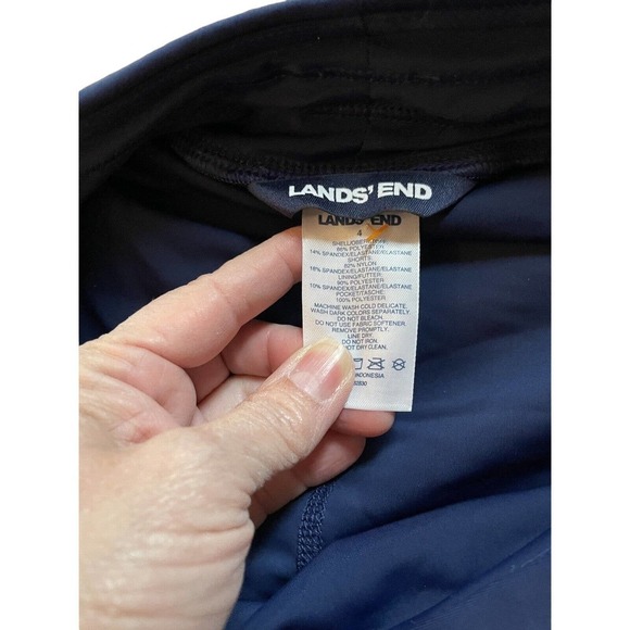 Lands' End Tankini & Swim Skirt Blue Paisley Sz 4 Swimsuit - Picture 6 of 8